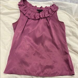 Banana Republic Women's Mauve Ruffle Blouse